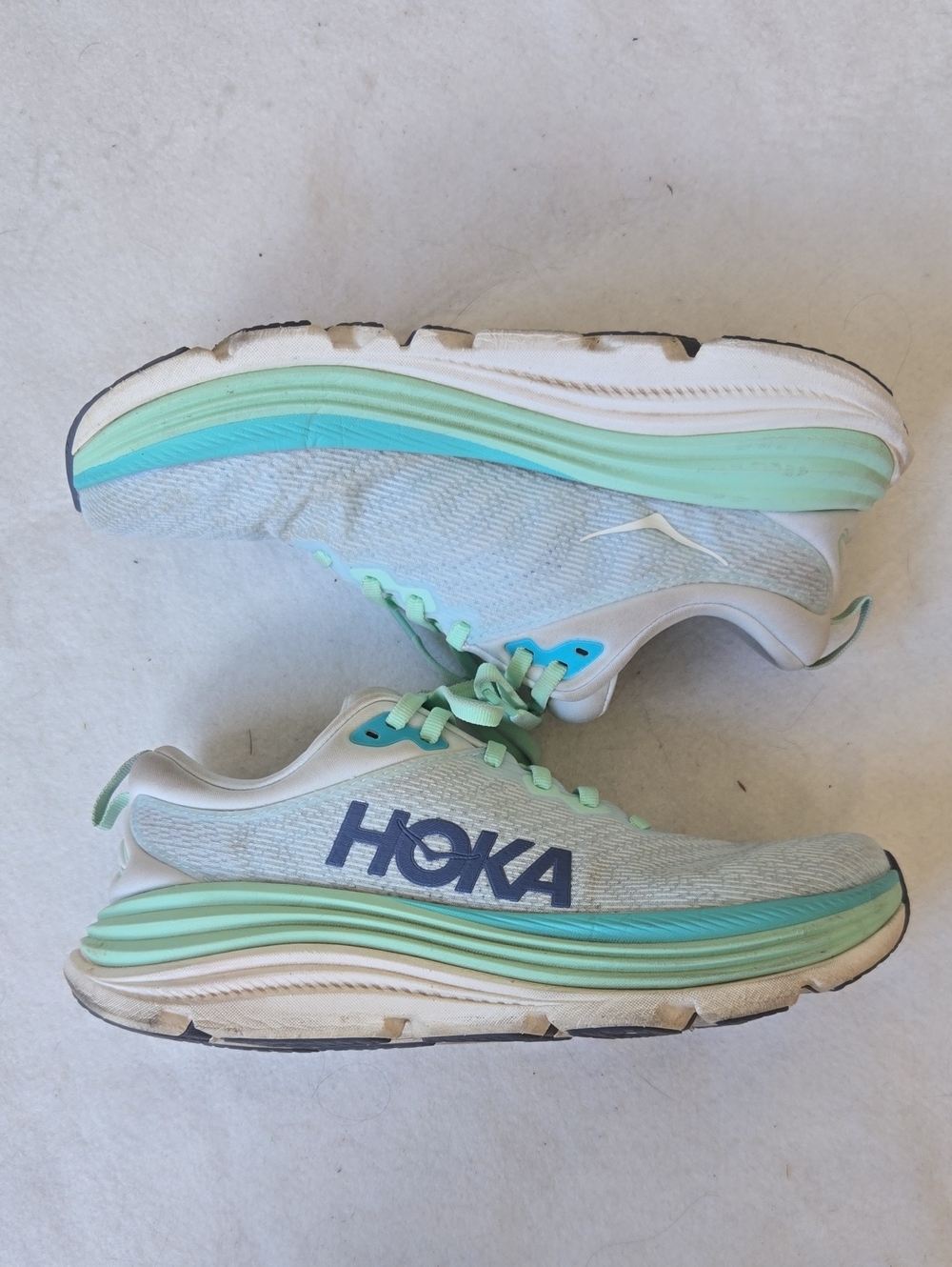HOKA Gaviota 5 Women's Stability Running Shoes Light Blue/Teal/Mint Green-8B